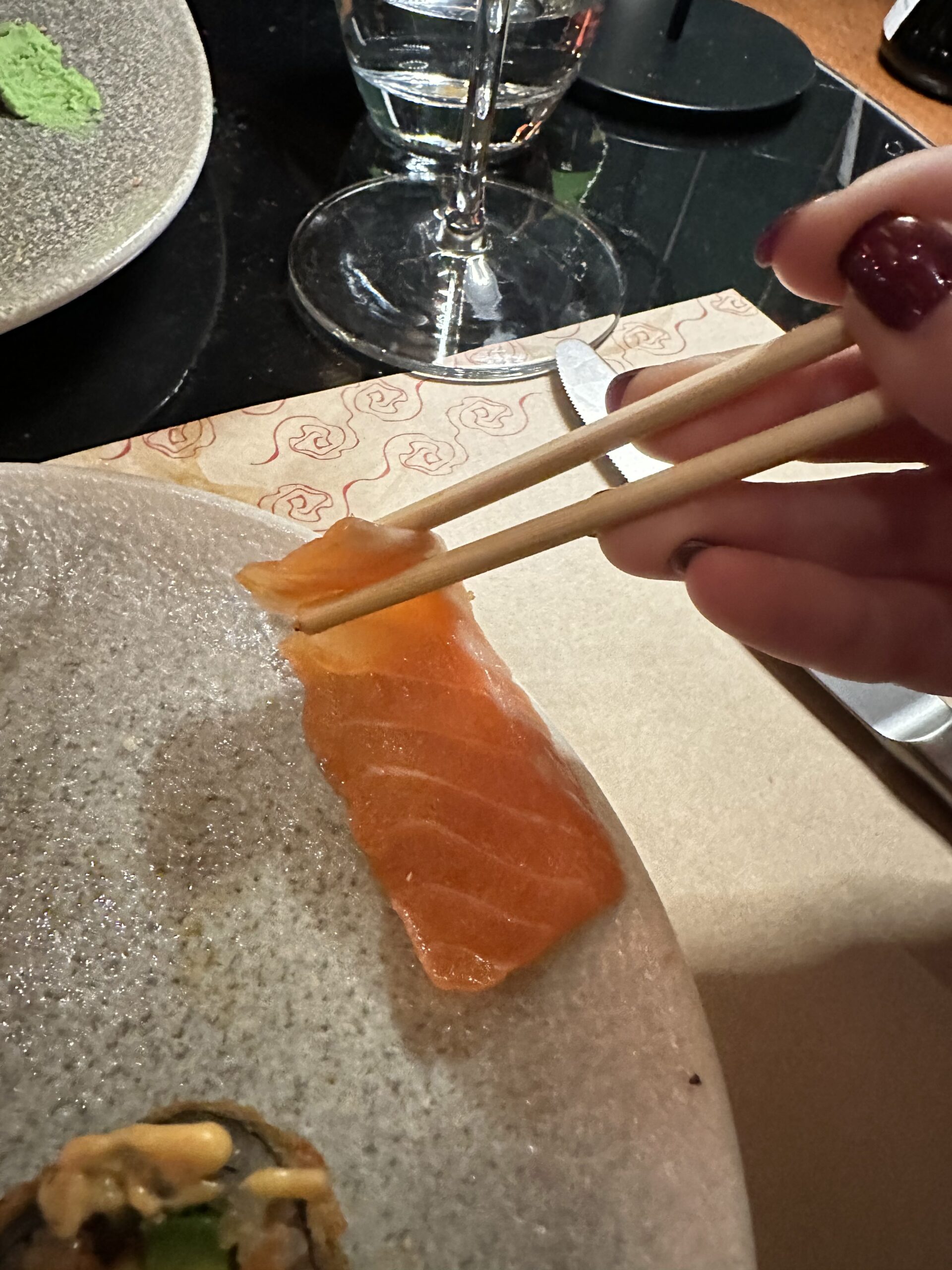 van gogh salmon sashimi